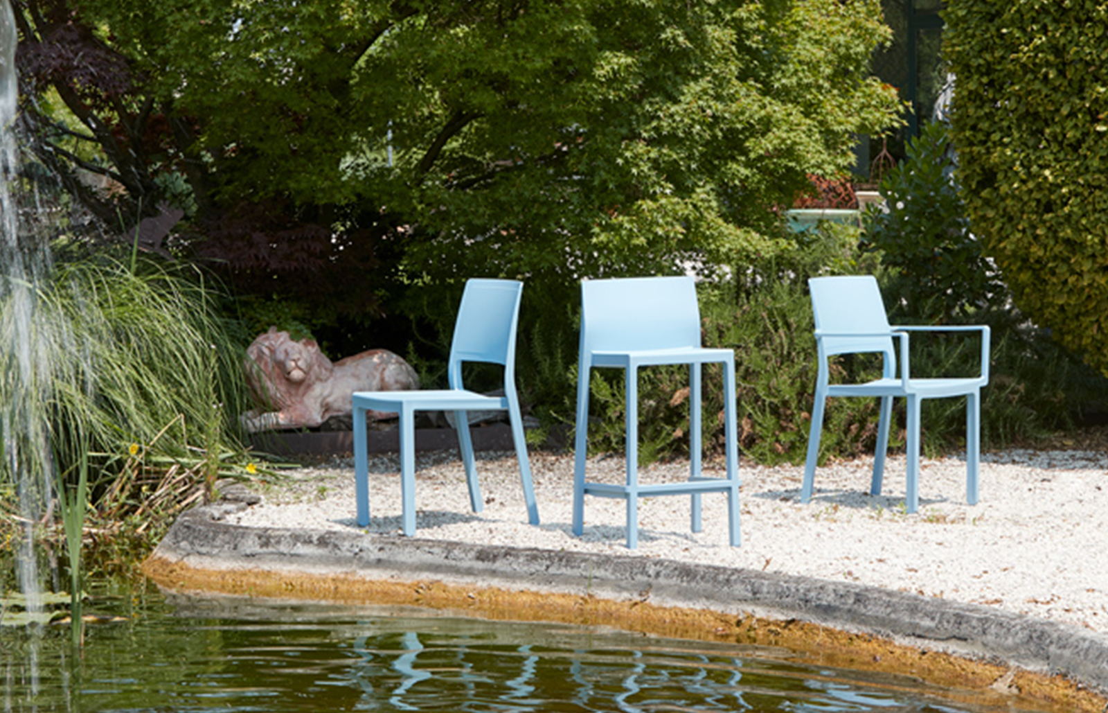 sancilio evotech molfetta - ambientazione outdoor arredo giardino sedie sedute poltrone sgabelli complementi lounge SCAB