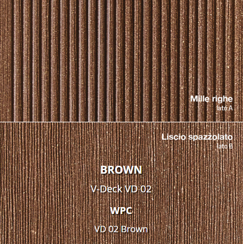 sancilio evotech molfetta - pavimentazione pavimento esterno v-deck texture - brown marrone vd02