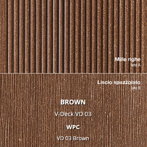 sancilio evotech molfetta - pavimentazione pavimento esterno v-deck texture - brown marrone vd03